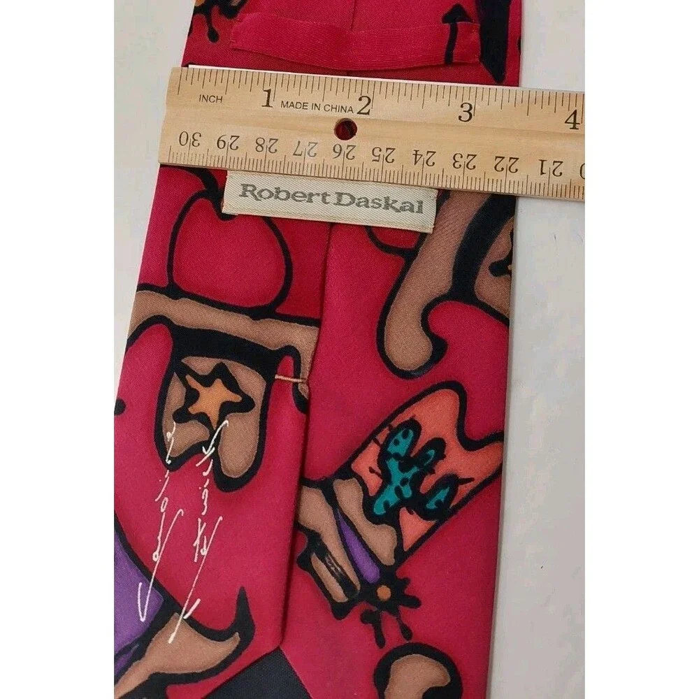 Robert Daskal Men's Tie Cowboys Sheriffs Indians Themed